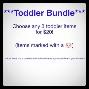 Bundle any 3 toddler items for $20👦🏼👦🏼👦🏼